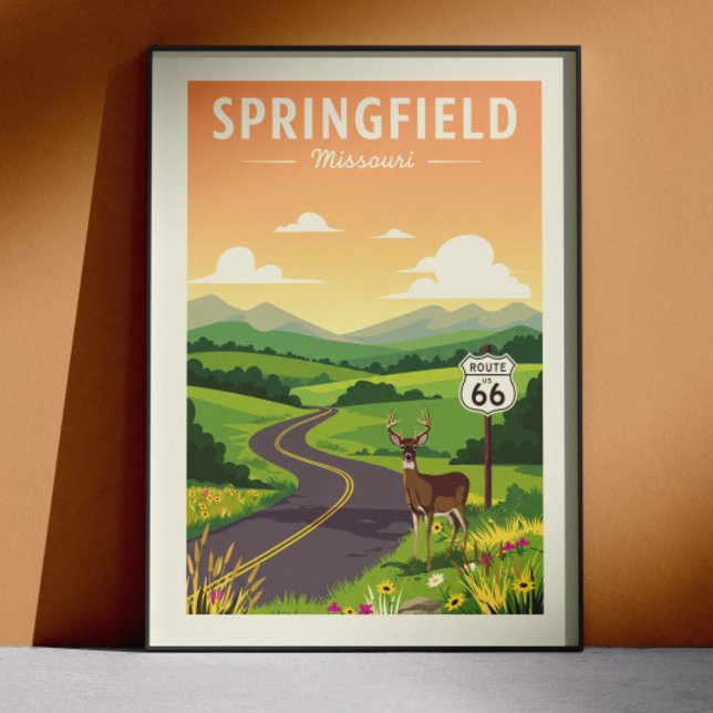 Antikes Springfield Missouri Poster (Von Creator hochgeladen)
