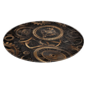 Antikes Steampunk-Schneidbrett Schneidebrett