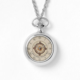 Antikes Sundial Latin macht keine schädliche Zitat Armbanduhr