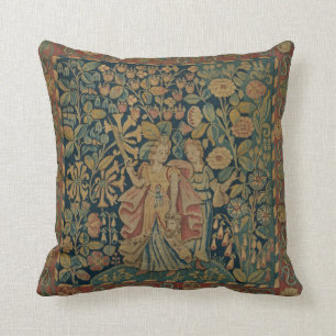 Antikes Tapisserie-Blick-Kissen Kissen