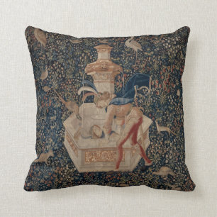 Antikes Tapisserie-Blick-Kissen Kissen