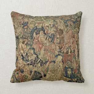 Antikes Tapisserie-Blick-Kissen Kissen