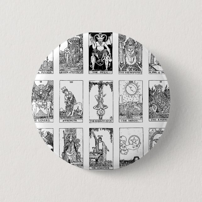 antikes Tarot Button (Vorderseite)
