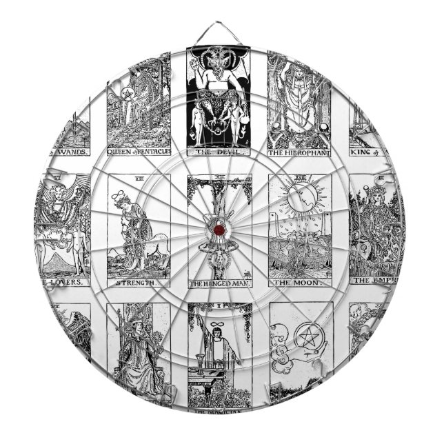 antikes Tarot Dartscheibe (vorne)