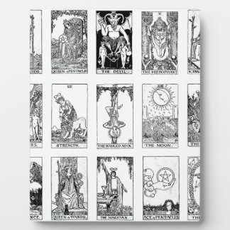 antikes Tarot Fotoplatte