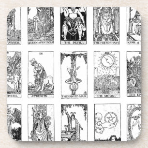 antikes Tarot Getränkeuntersetzer