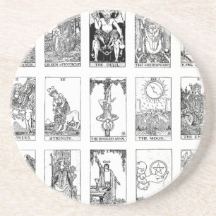 antikes Tarot Getränkeuntersetzer