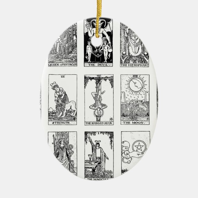 antikes Tarot Keramik Ornament (Vorne)