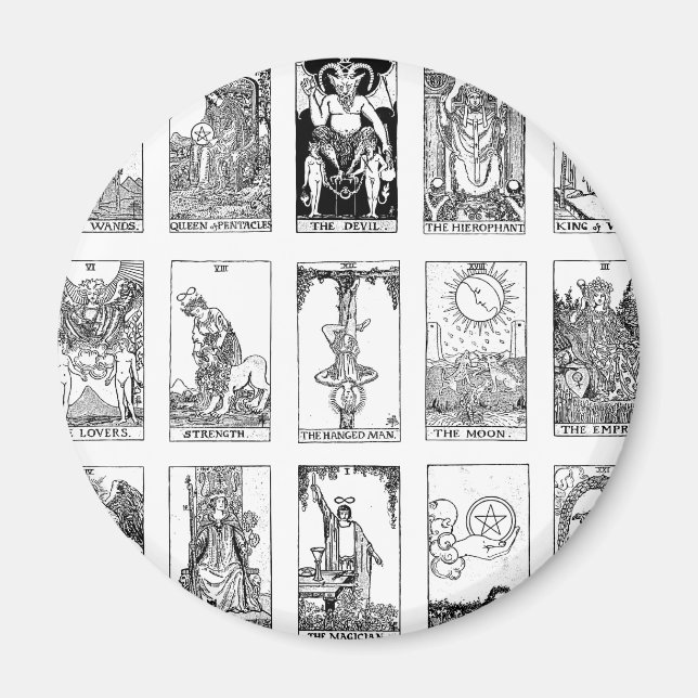 antikes Tarot Magnet (Vorne)