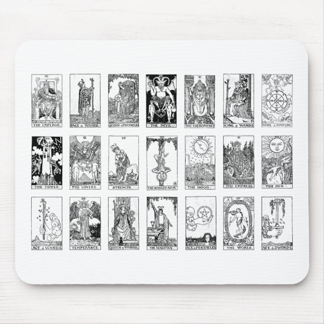 antikes Tarot Mousepad (Vorne)