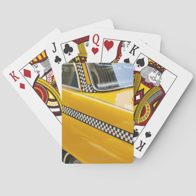 Antikes Taxi Spielkarten (Rückseite)