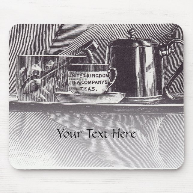 Antikes Teetablett Mousepad (Vorne)