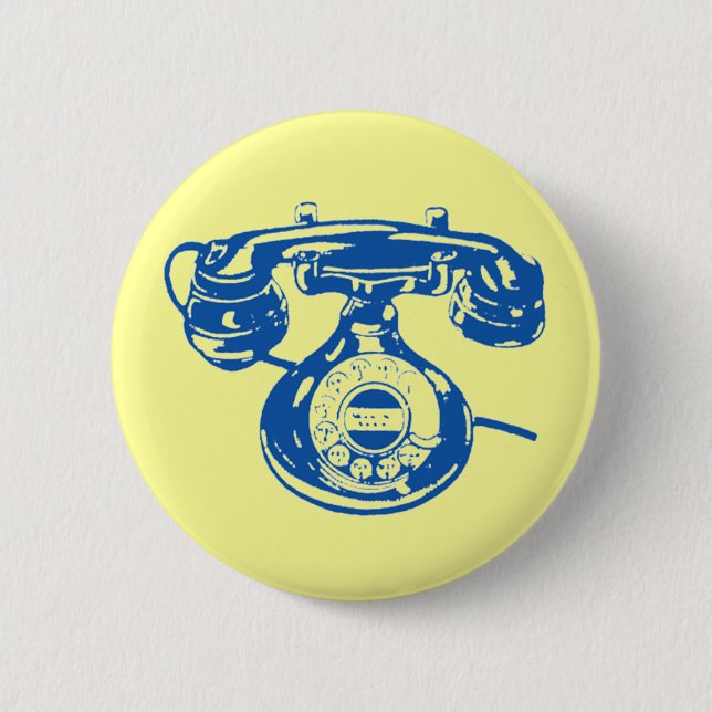 Antikes Telefon Button (Vorderseite)