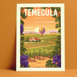 Antikes Temecula Kalifornien Postkarte