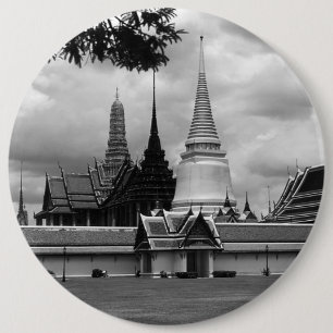 Antikes Thailand Bangkok Kapelle Königspalast Button