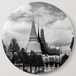 Antikes Thailand Bangkok Kapelle Königspalast Button