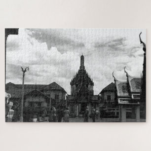 Antikes Thailand Bangkok Wat Phra Kaew Touristen