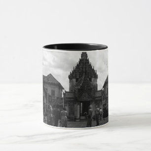 Antikes Thailand Bangkok Wat Phra Kaew Touristen P Tasse