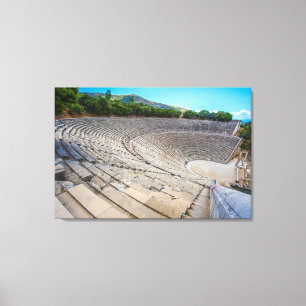 antikes Theater in Epidaurus, Argolis, Griechenlan Leinwanddruck