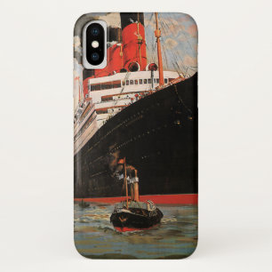 Antikes Transportmittel, Kreuzfahrtschiff-Hafen-Sc Case-Mate iPhone Hülle