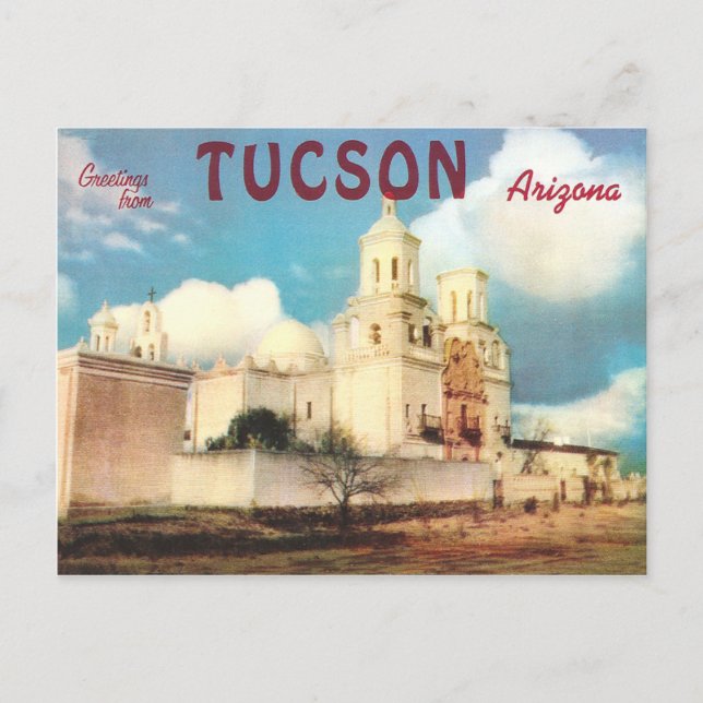 Antikes Tucson Postkarte (Vorderseite)