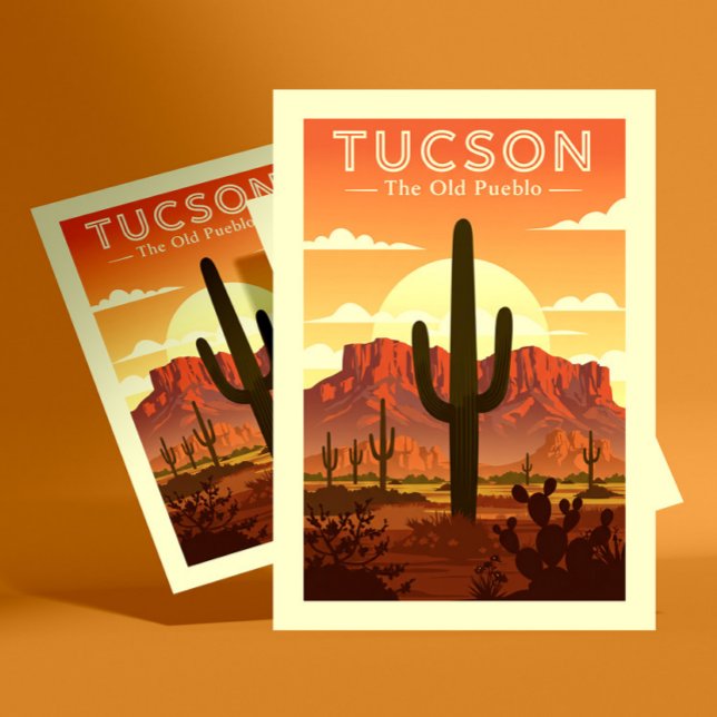 Antikes Tucson Postkarte (Von Creator hochgeladen)