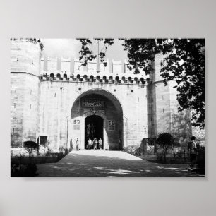 Antikes Türkei Istanbul Topkapi Palasttor Poster