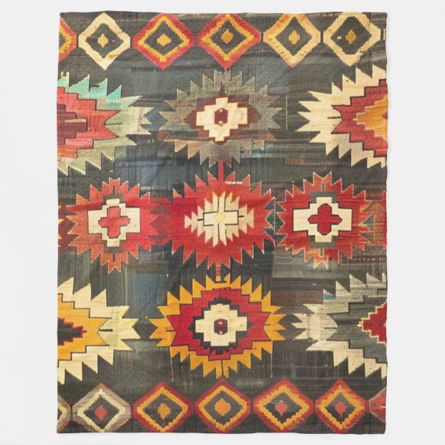 Antikes türkisches Mersin Kilim Fleecedecke (Vorderseite)