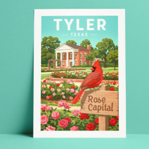 Antikes Tyler Texas Postkarte