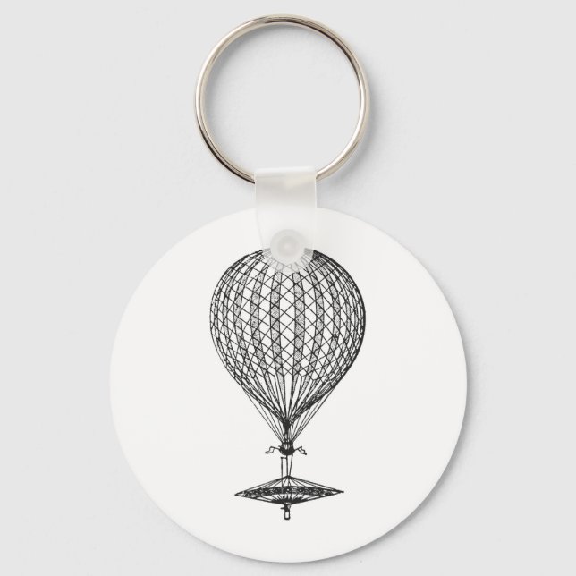 Antikes UFO Ballon 1 Schlüsselanhänger (Vorderseite)