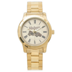 ANTIKES UHR-ROMISCHES ZAHLENSYSTEM VINTAGE-AUTO ARMBANDUHR