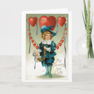 Antikes Valentine Feiertagskarte