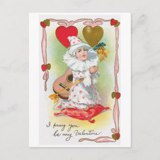 Antikes Valentine Feiertagspostkarte