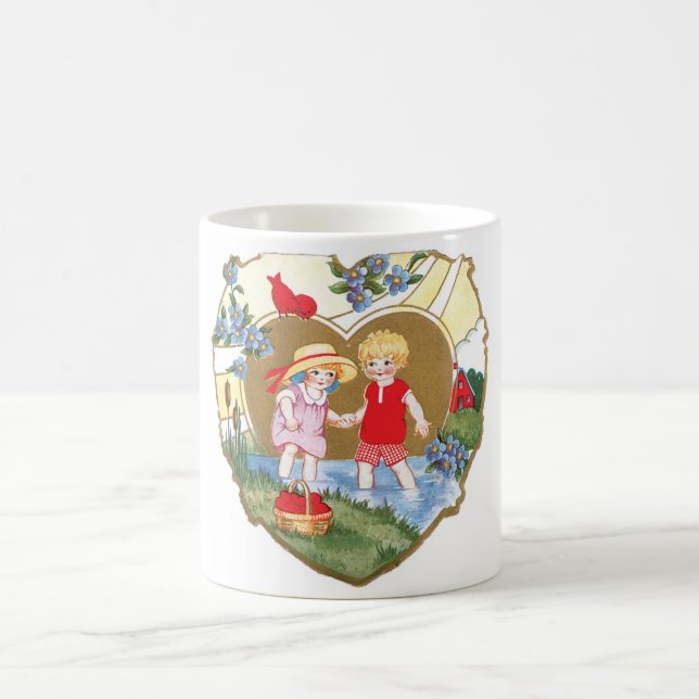 Antikes Valentine Kaffeetasse (Mittel)