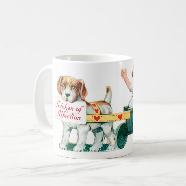 Antikes Valentine Kaffeetasse (Vorderseite Links)
