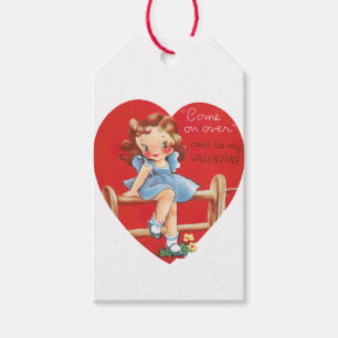 Antikes Valentins Mädchen Herz Geschenkanhänger