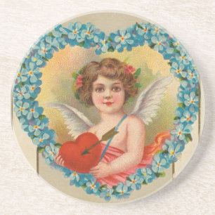 Antikes Valentinsgrußkarte, Stecher Litho Company, Getränkeuntersetzer