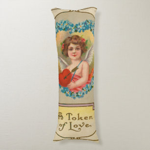 Antikes Valentinsgrußkarte, Stecher Litho Company, Seitenschläferkissen