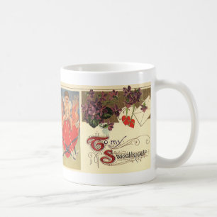Antikes Valentinstag-Motiv für meinen Schatz im vi Kaffeetasse