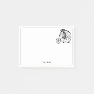 Antikes Velociped Penny Farthing Fahrrad Bike Post-it Klebezettel