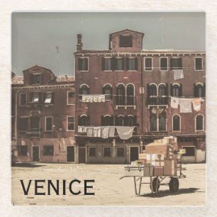 Antikes Venedig Glasuntersetzer