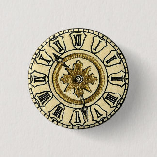 Antikes vergoldetes Zifferblatt Steampunk Button