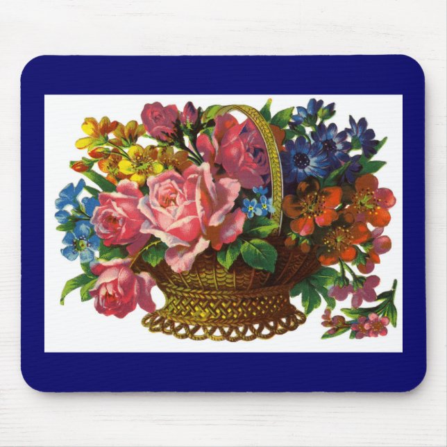 Antikes viktorianisches BlumenMousepad Mousepad (Vorne)