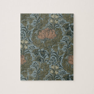 Antikes viktorianisches Blumenmuster Salbei Terrak