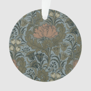 Antikes viktorianisches Blumenmuster Salbei Terrak Ornament