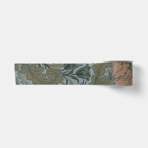 Antikes viktorianisches Blumenmuster Salbei Terrak Satinband
