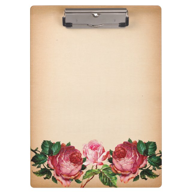 Antikes Viktorianisches Floristisches Stylist Klemmbrett (Vorderseite)