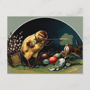 Antikes viktorianisches Ostern Postkarte