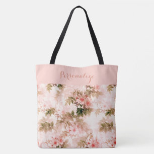 Antikes viktorianisches rosa Blumenmuster Elegant Tasche