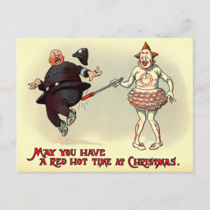 Antikes Viktorianisches Weihnachten Postkarte